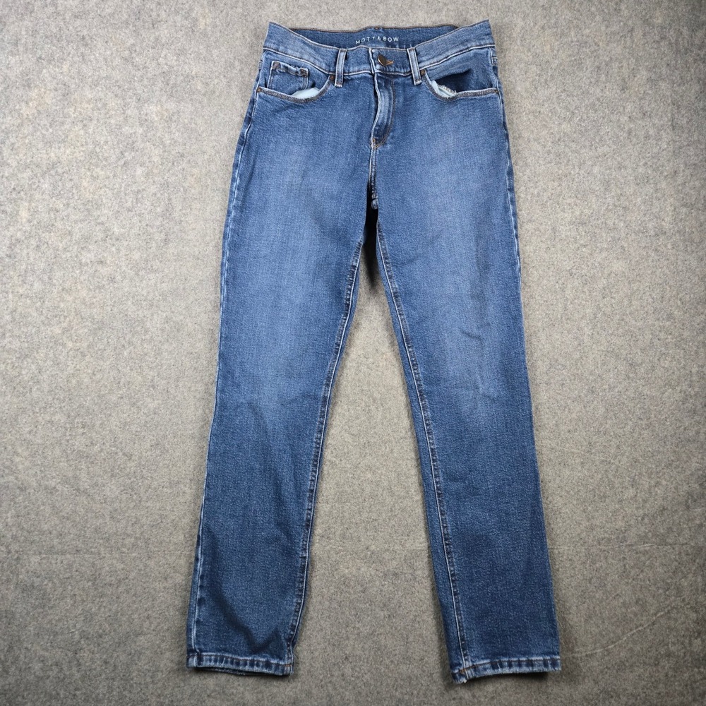 Mott & Bow Slim Straight Jeans Mens 27x30 Blue Denim Stretch Casual Everyday